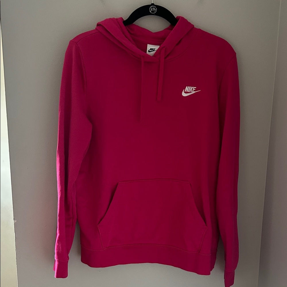 Nike Women’s Sportswear Club Fleece Pink Hoodie Size Large